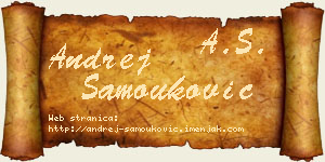 Andrej Samouković vizit kartica
